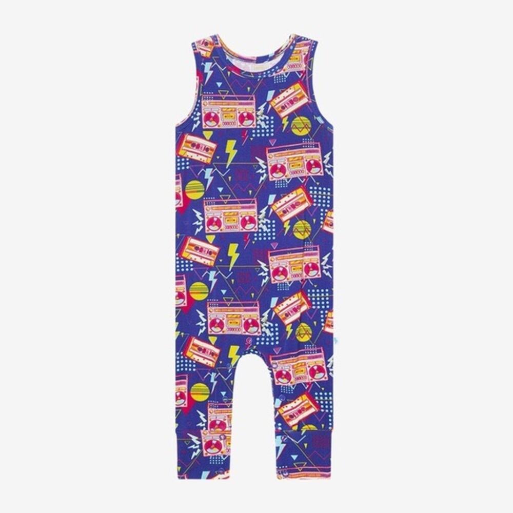 Posh Peanut Boombox Retro 80s 90s Romper Size 12-18 months VGUC
